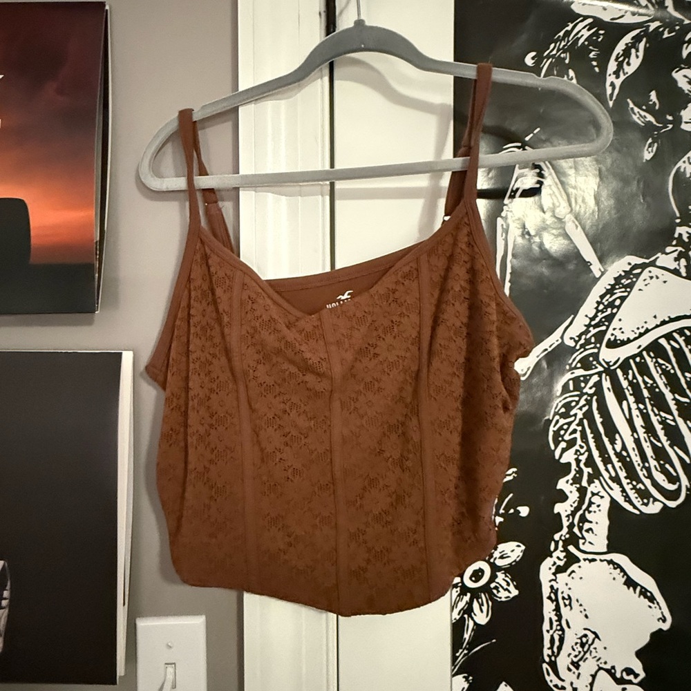 Hollister Chocolate Brown Tee